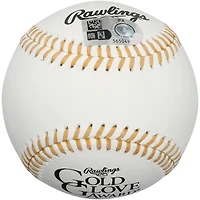 Baseball autographié par Francisco Lindor, des Mets de New York, avec le logo du gant doré
