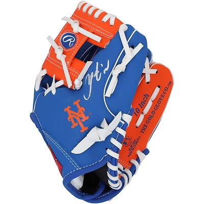 Francisco Lindor New York Mets Autographed Rawlings 10" Collectible Team Logo Glove