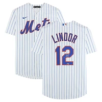 Francisco Lindor New York Mets Autographed Nike Replica Jersey