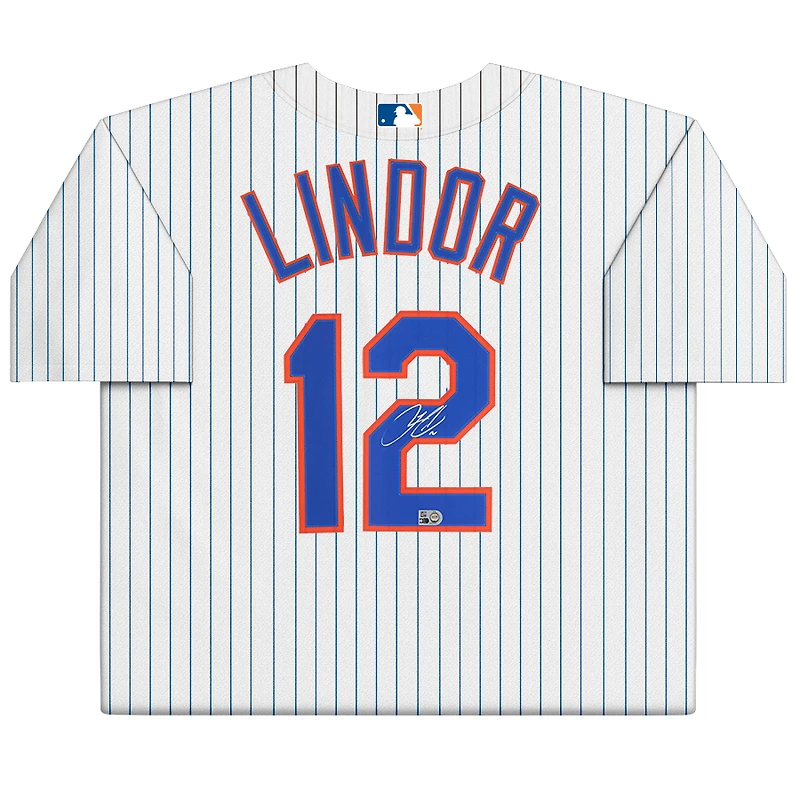 Francisco Lindor New York Mets Autographed Nike Replica Jersey