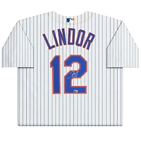 Francisco Lindor New York Mets Autographed Nike Replica Jersey