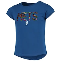 T-shirt à sequins Flip New Era Royal York Mets pour filles