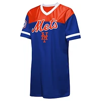 Girls Youth Outerstuff  Royal New York Mets Big League Cheer V-Neck T-Shirt Dress