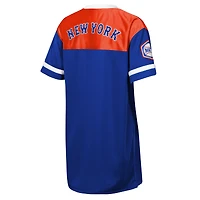 Robe t-shirt à col en V pour jeunes filles Outerstuff Royal New York Mets Big League Cheer