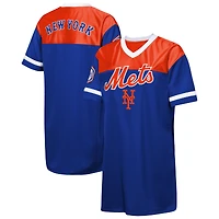 Robe t-shirt à col en V pour jeunes filles Outerstuff Royal New York Mets Big League Cheer