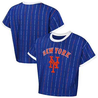 T-shirt tendance Outerstuff Royal New York Mets pour jeunes filles