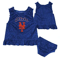 Ensemble robe et bloomer bleus pour bébé des New York Mets Playground