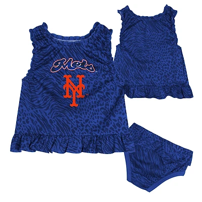 Infant  Blue New York Mets Playground Dress & Bloomers Set