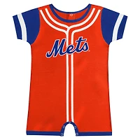 Barboteuse Fast Pitch orange New York Mets Fanatics pour bébé