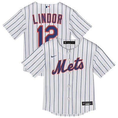 Infant Nike Francisco Lindor White New York Mets Home Replica Jersey
