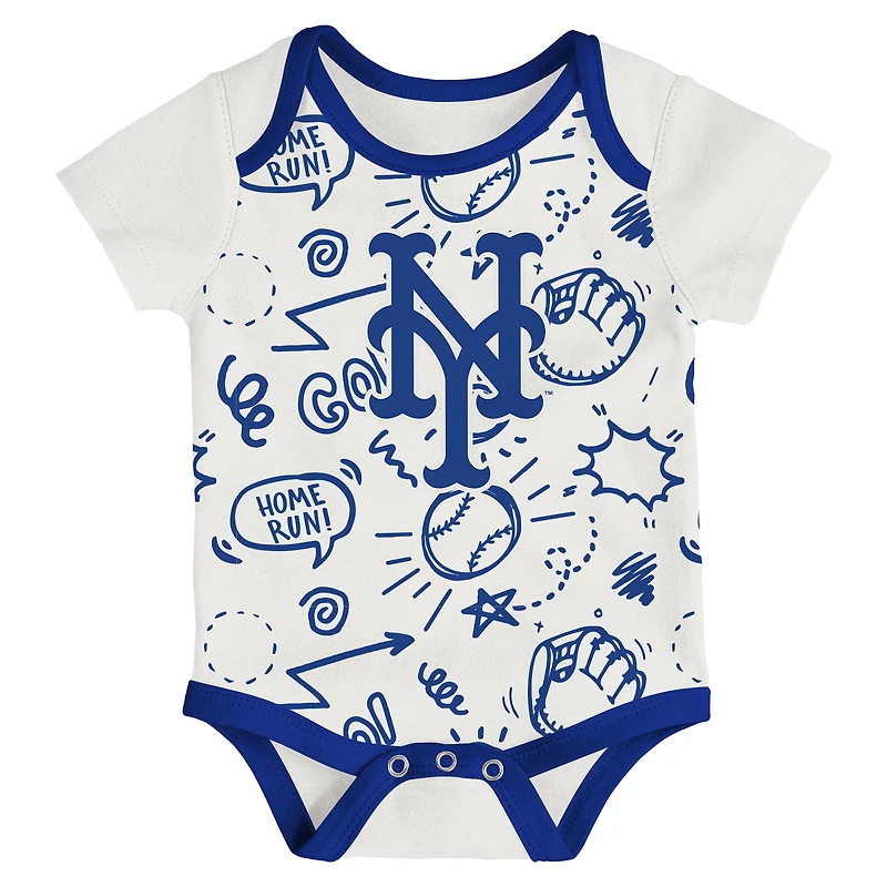 Ensemble trois pièces pour bébé Outerstuff New York Mets All Day Play