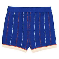 Infant Outerstuff  White/Royal New York Mets Lead Run Diaper Cover Bodysuit & Shorts Set