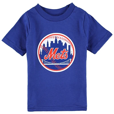 Infant Royal New York Mets Team Crew Primary Logo T-Shirt