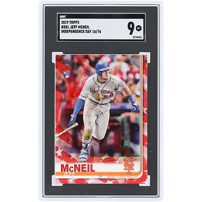 Jeff McNeil New York Mets 2019 Topps Independence Day #281 #16/76 SGC Authenticated 9 Rookie Card