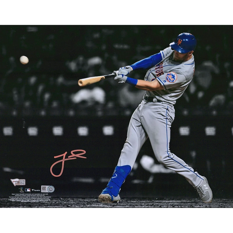 Jeff McNeil New York Mets Autographed 11" x 14" Hitting Spotlight Photograph