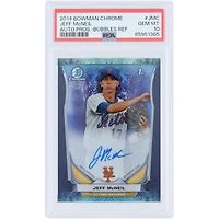 Jeff McNeil New York Mets Autographed 2014 Bowman Chrome Prospects Bubbles Refractor #BCAP-JMC #88/99 PSA Authenticated Gem MT 10 Card