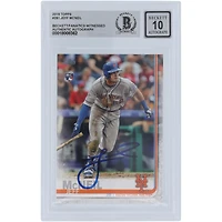 Jeff McNeil New York Mets Autographed 2019 Topps Bowman #281 Beckett Fanatics Witnessed Authenticated 10 Rookie Card