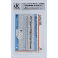 Jeff McNeil New York Mets Autographed 2019 Topps Bowman #281 Beckett Fanatics Witnessed Authenticated 10 Rookie Card