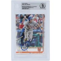 Jeff McNeil New York Mets Autographed 2019 Topps Series 1 #281 Beckett Fanatics Witnessed Authenticated Rookie Card