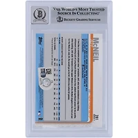 Jeff McNeil New York Mets Autographed 2019 Topps Series One #281 Beckett Fanatics Witnessed Authenticated 9/10 Rookie Card