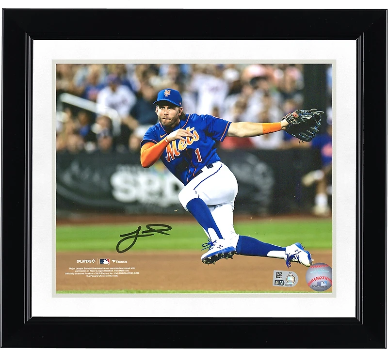 Jeff McNeil New York Mets Autographed 8" x 10" Jump Throw Photograph