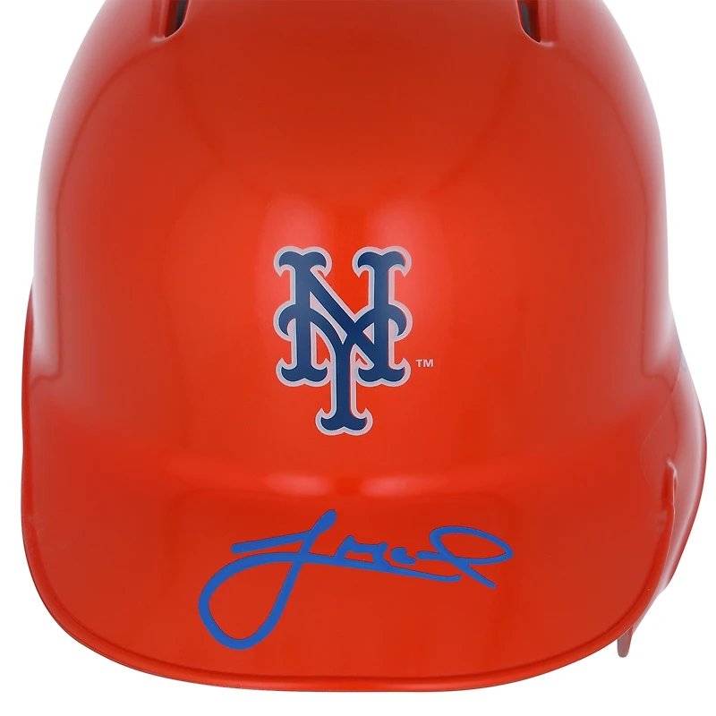 Jeff McNeil New York Mets Autographed Alternate Chrome Mini Batting Helmet - Fanatics Exclusive