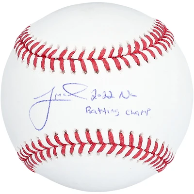 Jeff McNeil New York Mets Autographed Baseball with "2022 NL Batting Champ" Inscription