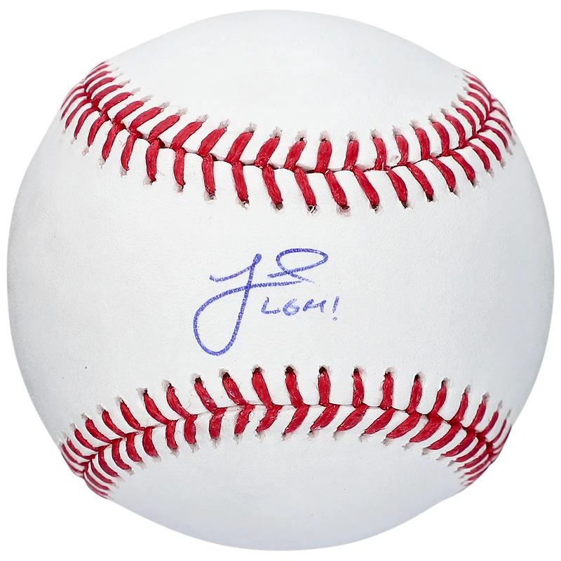 Ballon de baseball autographié par Jeff McNeil des Mets de New York avec l'inscription « LGM! »