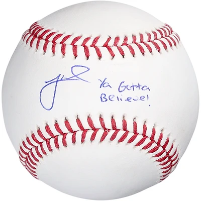 Jeff McNeil New York Mets Autographed Baseball with "Ya Gotta Believe!" Inscription