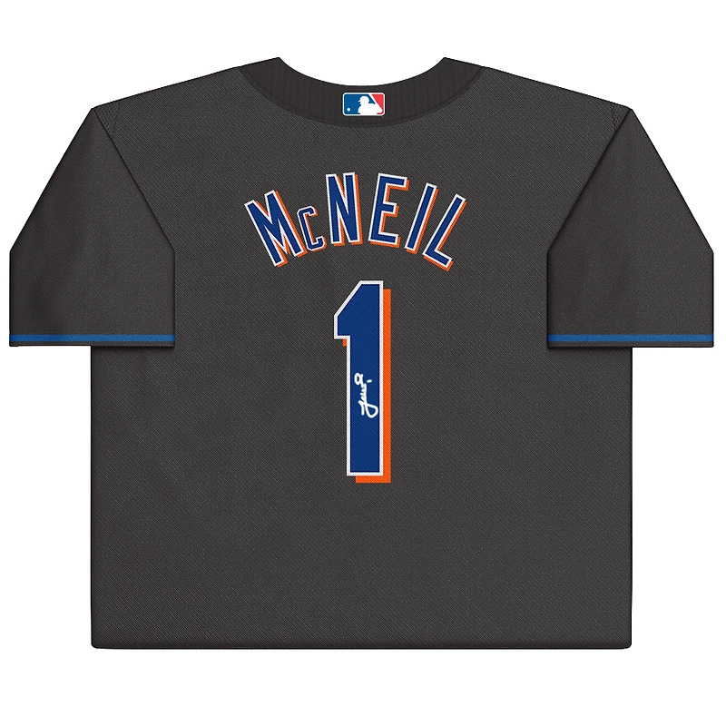 Jeff McNeil New York Mets Autographed Black Nike Replica Jersey