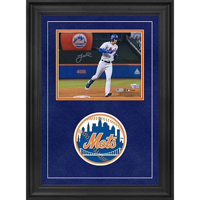 Jeff McNeil New York Mets Autographed Deluxe Framed 8" x 10" Apple Photograph
