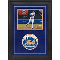 Jeff McNeil New York Mets Autographed Deluxe Framed 8" x 10" Apple Photograph