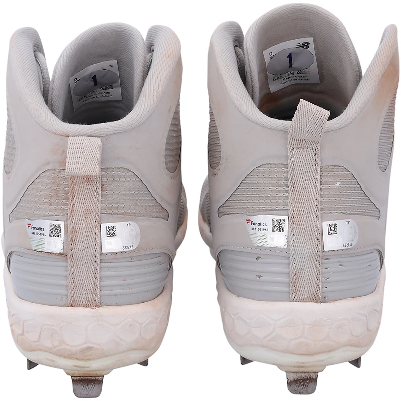 Jeff McNeil New York Mets Autographed Game-Used Gray New Balance Cleats from the 2023 MLB Season - NR81051964-65