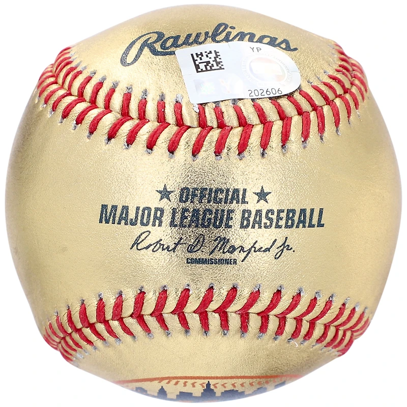 Jeff McNeil New York Mets Autographed Gold Leather Baseball