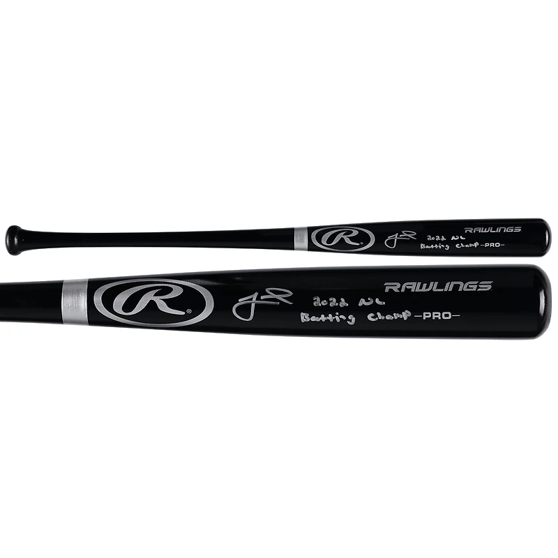 Jeff McNeil New York Mets Autographed Rawlings Black Pro Bat with "2022 NL Batting Champ" Inscription