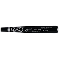Bâton Rawlings Pro noir autographié par Jeff McNeil des Mets de New York avec inscription « Champion de la Ligue nationale 2022 »