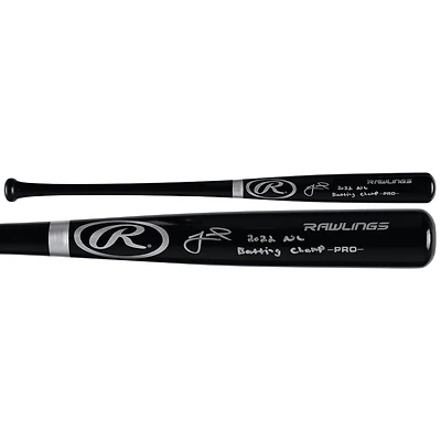 Jeff McNeil New York Mets Autographed Rawlings Black Pro Bat with "2022 NL Batting Champ" Inscription