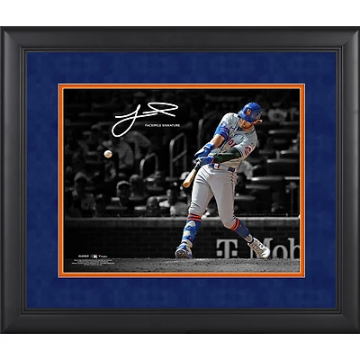 Photographie encadrée de Jeff McNeil, signature fac-similé des Mets de New York, 11" x 14"