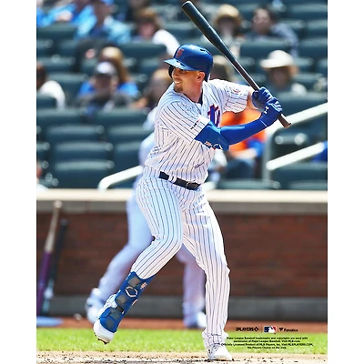 Photo de Jeff McNeil, joueur non signé des Mets New York, se préparant à frapper