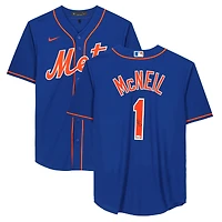 Maillot réplique Nike autographié n° 1 des Mets de New York, porté par Jeff McNeil Royal