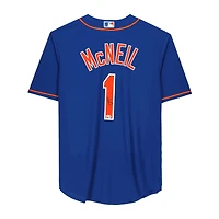 Jeff McNeil Royal New York Mets Autographed #1 Nike Replica Jersey