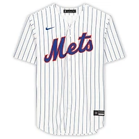 Jeff McNeil White New York Mets Autographed #1 Nike Replica Jersey