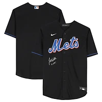 Maillot réplique Nike noir autographié par Jett Williams des New York Mets