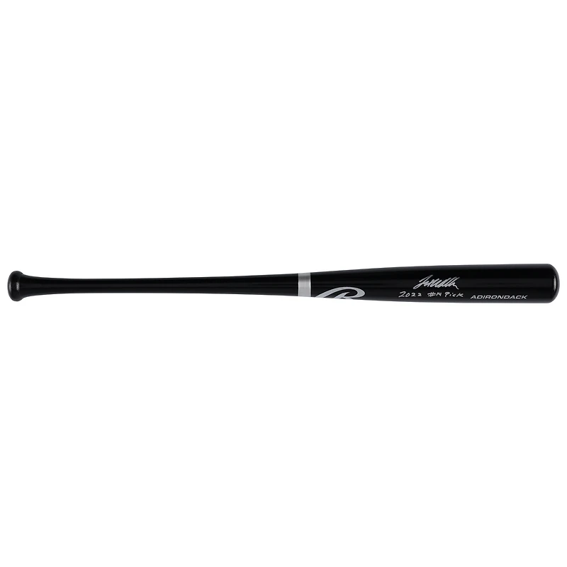 Jett Williams New York Mets Autographed Black Rawlings Pro Bat with "2022 #14 Pick" Inscription