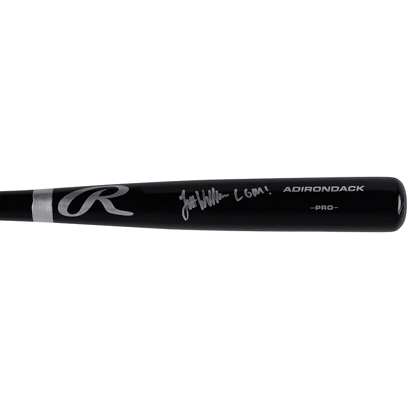 Jett Williams New York Mets Autographed Black Rawlings Pro Model Bat with "LGM!" Inscription