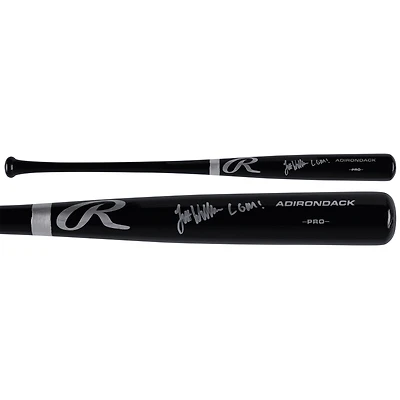 Jett Williams New York Mets Autographed Black Rawlings Pro Model Bat with "LGM!" Inscription