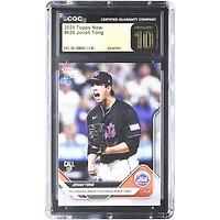 Jonah Tong New York Mets 2025 Topps Now MLB Debut #628 CGC Authenticated PRISTINE 10 Card