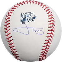 Balle de baseball autographiée par Jonah Tong des Mets de New York, logo du match des futurs de la MLB 2025
