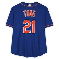 Jonah Tong New York Mets Autographed Royal Nike Replica Jersey