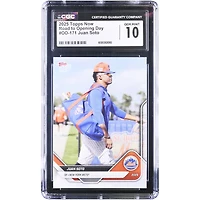 Carte Juan Soto New York Mets 2025 Topps Now Road to Opening Day #OD-171 authentifiée CGC (10 cartes)